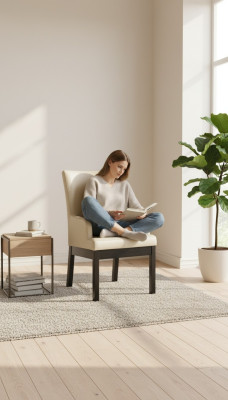 Moderne fauteuil Stoel Hout Bekleding Ontwerp Stoelen Horeca Eetkamer 100%