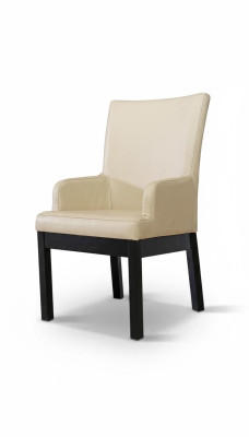 Ontwerp Fauteuil Bekledingsset 2x Stoel Hout 100% Leder Stoelen Horeca Eetkamer