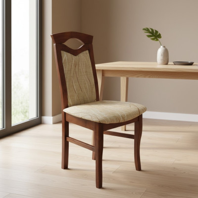 Ontwerp Fauteuil Bekleding Set 6x Stoelen Stoel Textiel Horeca Eetkamer Stof Nieuw
