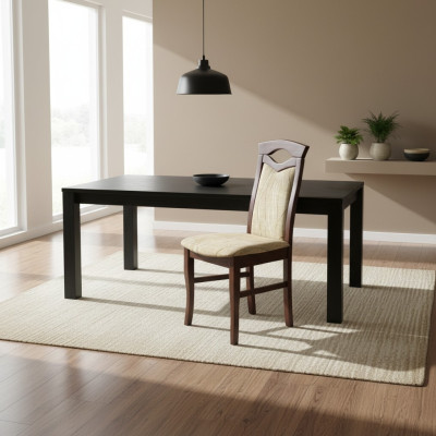 Stel 8x Stoelen Textiel Stoel Designer Hout Bekleding Stoelen Horeca Eetkamer