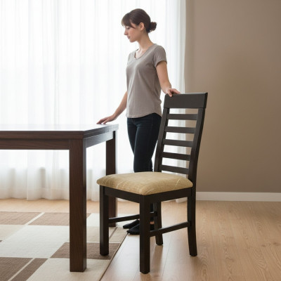 Stoel Textiel Ontwerp Hout Bekleding Horeca Eetkamer Stof Stoelen Fauteuil
