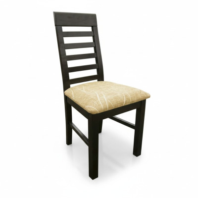 Zet 4x Stoel stoel Ontwerper hout bekleding textiel stoelen Gastro eetkamer