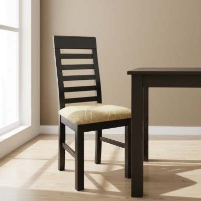 Stel 8x stoel fauteuil ontwerper textiel hout gestoffeerde stoelen gastronomie eetkamer