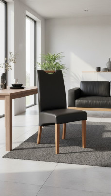 Ontwerp Fauteuil Bekledingsset 4x Stoel Hout 100% Leer Stoelen Horeca Eetkamer