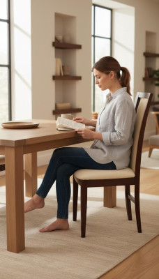 Klassieke 6x stoel fauteuil ontwerper hout stof gestoffeerde stoelen restaurant eetkamer