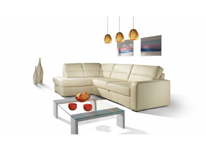 Eckbank Woonlandschap Eck 100% Leer Bankstel Modern