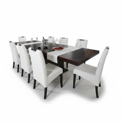 Compleet set eettafel + 4 stoelen Eetkamerset Eetgroep Houten tafel