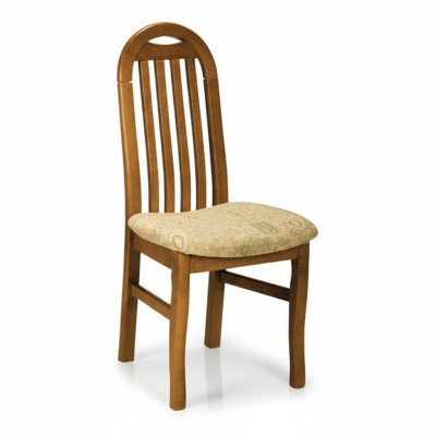 Stel 8x Stoelstoelen Designer Hout Textiel Beklede stoelen Gastro Eetkamer Stof