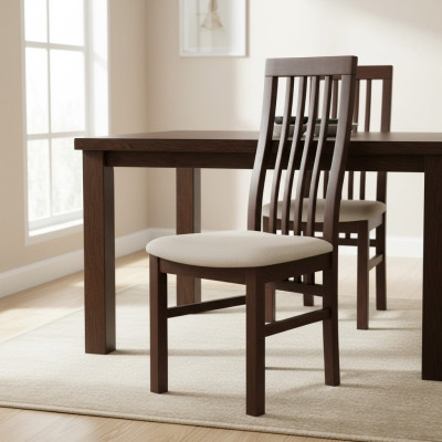 Ontwerpset 4x Stoelstoel Hout Textiel Bekleding Horecastoelen Eetkamerstof