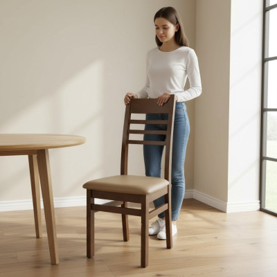 Design Set 8x Stoel Armstoel Gevoerde Stoelen Restaurant Eetkamer Stof Nieuw