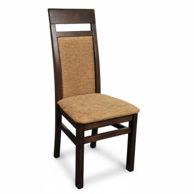 Lening Stoel Massief Houten Fauteuil Hout Stof Bekleding Stoelen Horeca Ontwerp