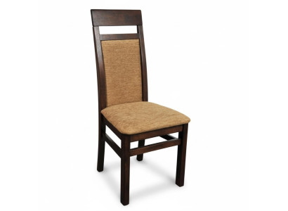 Lening Stoel Massief Houten Fauteuil Hout Stof Bekleding Stoelen Horeca Ontwerp