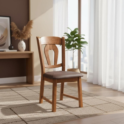 Zet 10x massief houten eetkamerstoelen leren bekleding stoelen gastronomische eetkamer.