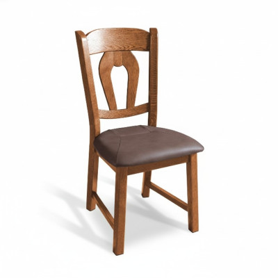 Zet 10x massief houten eetkamerstoelen leren bekleding stoelen gastronomische eetkamer.