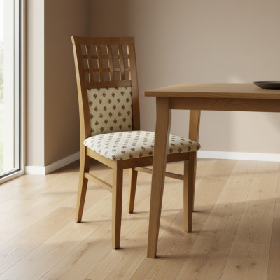 Stel 20 houten eetkamerstoelen gestoffeerde stoelen restaurant eetzaal massief hout