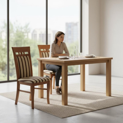 Stoelen 10x set massief houten eetkamerstoelen gestoffeerde armstoelen eetkamer