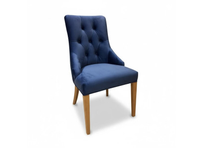 Chesterfield Set 6x Stoel Eetkamerstoel Stof Bekleding Stoel Horeca Eetkamer
