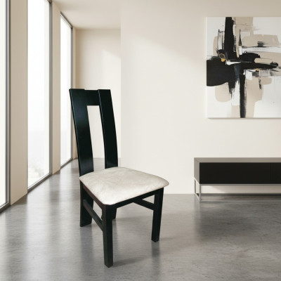 Eetkamerstoel 10x Stoel Set Stoelen Fauteuil Leer Bekleding Massief Hout Nieuw Horeca
