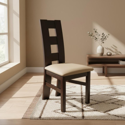 Ontwerp Fauteuil Stoel Hout Stof Bekleding Eetkamer Leer Horeca Stoel