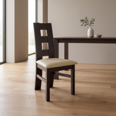Eetkamerstoel 10x Stoel Set Gewatteerd Massief Hout Horeca Fauteuils Stoelen Leer Nieuw