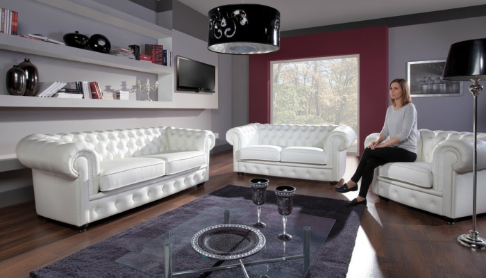 Bankstel 3+2+1 Zitter Ontwerp Relax Banken Bekleding Moderne Banken