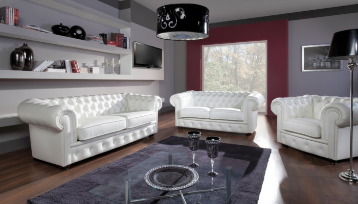 Bankstel 3+2+1 Zitter Ontwerp Relax Banken Bekleding Moderne Banken