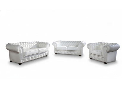 Bankstel Chesterfield 3+2 zitsbank Zitkussen Klassieke bankstellen