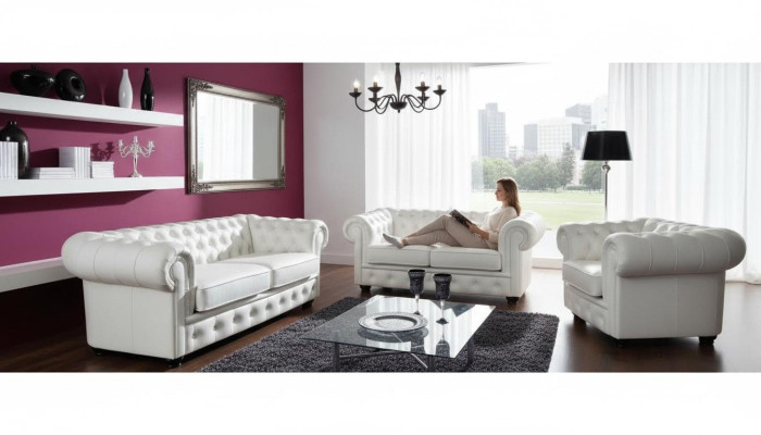 Bankstel 2-zits Chesterfield design Relax banken Bekleding Moderne bankstellen