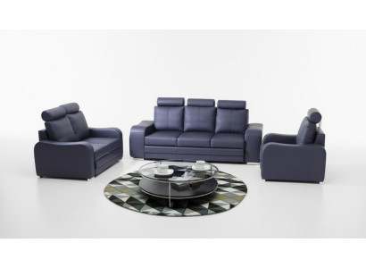 Sofaset 3+2+1 zits set Design Banken Beklede Bankstellen Leder Relax