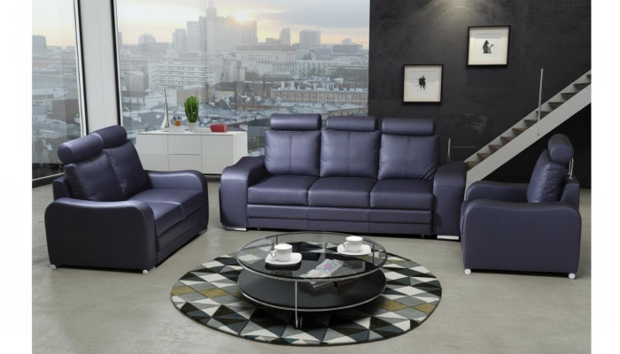 Sofa set 3+1 zits set design bankstellen gestoffeerde banken leer relax