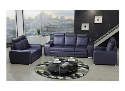 Sofa set 3+1 zits set design bankstellen gestoffeerde banken leer relax