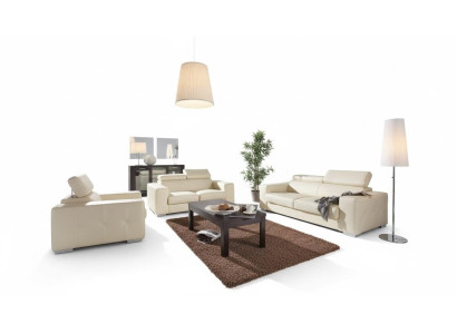 Sofaset 3+1 zits set Design banken gestoffeerde banken lederen decoratie ontspannen