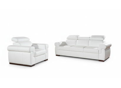 Echtlederen bankstel 3+1 zitplaatsen Modern bankstel design Bekleding set