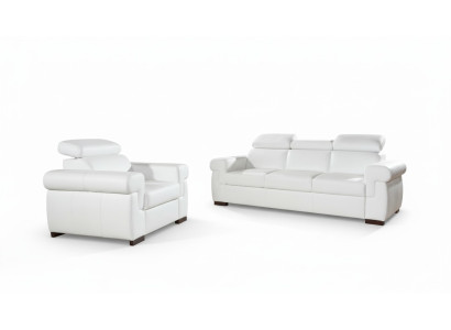 Echtleren bankstel 3+2 zits Modern bankstel ontwerp Bekleding Set