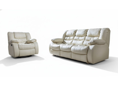 Multifunctionele bankstel lederen bankstel 3+2+1 relax bioscoopbankstel set bekleding