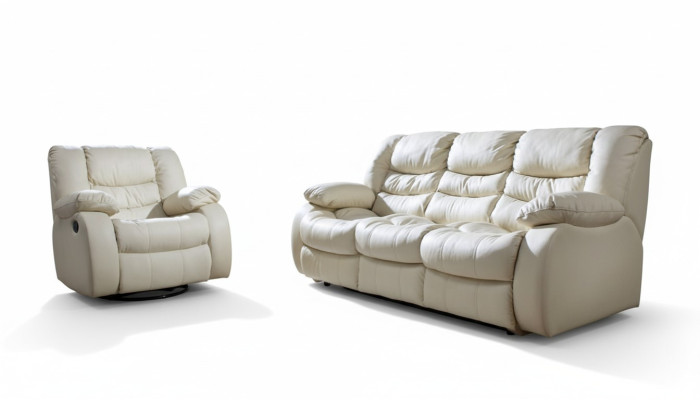 Verstelbare bankstel Elektrische voetsteunen Lederen bank Sofa Cinema