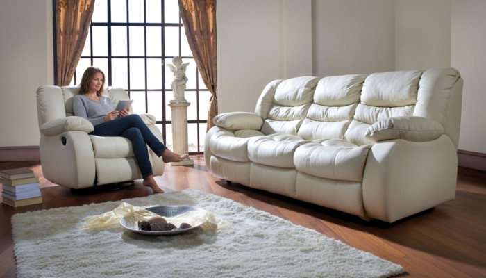 Verstelbare bankstel Elektrische leren voetsteunen Bank Sofa Cinema