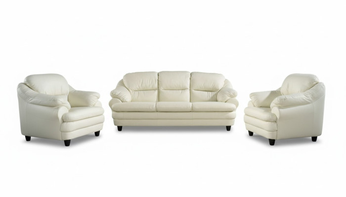 Sofaset 3+1+1 Zits Set Design Banken Bekleding Relax Banken Leer