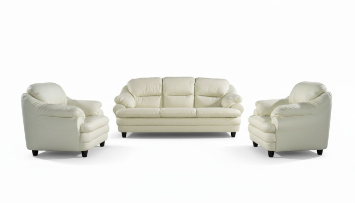 Sofaset 3+1 zits set Design banken Bekleding Decor Bankstellen Leer Relax