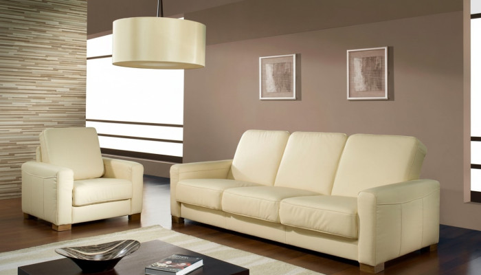 Sofa set 3+2+1 zits set Designbanken Gestoffeerde Relaxbanken Leder