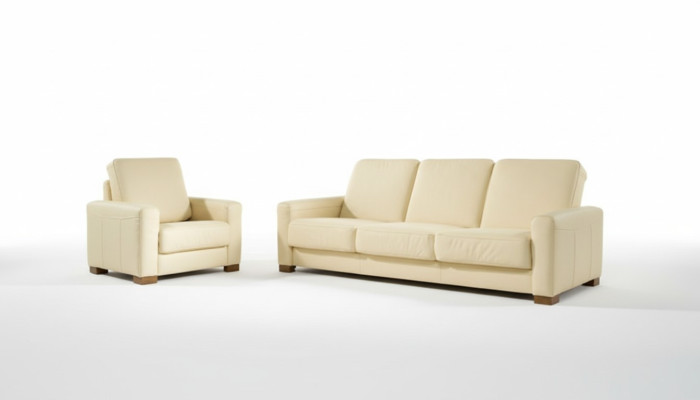Sofa set 3+2+1 zits set Designbanken Gestoffeerde Relaxbanken Leder