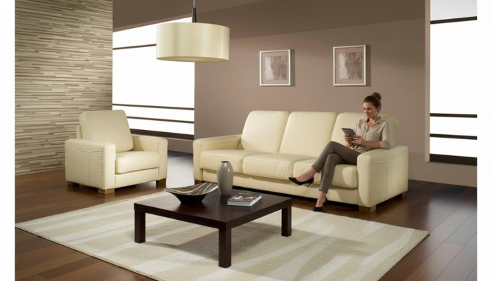 Bankstel Moderne 3+1 Zits Set Design Bankstellen Gestoffeerde Banken Leer