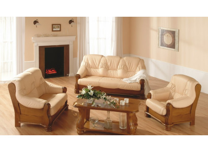 Sofaset 3+2+2 Seater Woonlandschap Bankstellen Klassieke Banken Bekleding Nieuw