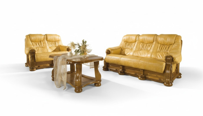 Sofaset 3+2+2 zits Klassieke woonlandschap Bankstellen Banken Bekleding Nieuw