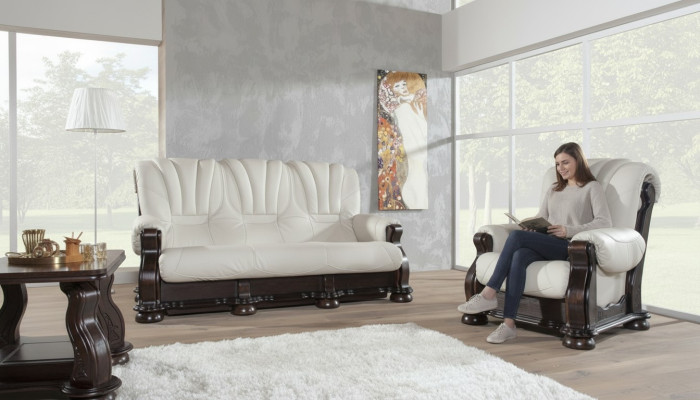 Sofaset 3+1+1 zits klassieke woonlandschap banken gestoffeerde banken nieuw