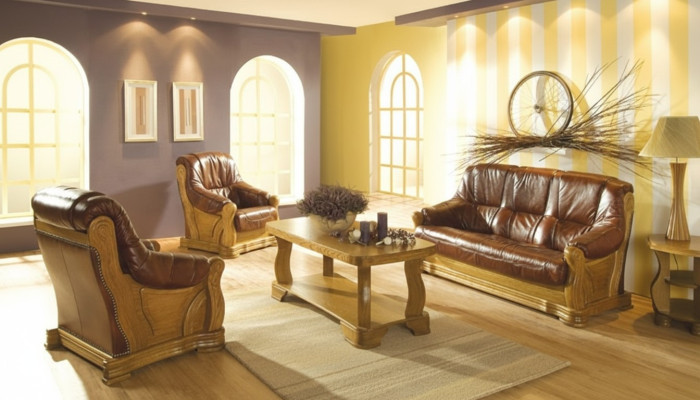 Sofaset 3+1 zitter Klassieke woonlandschap bankstelbekledingbanken