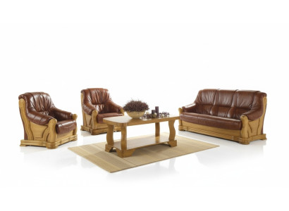 Sofaset 3+1 zitter Klassieke woonlandschap bankstelbekledingbanken