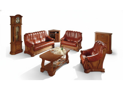 Compleet leren bankstel set leren bankstellen luxe woonkamer banken 3+2