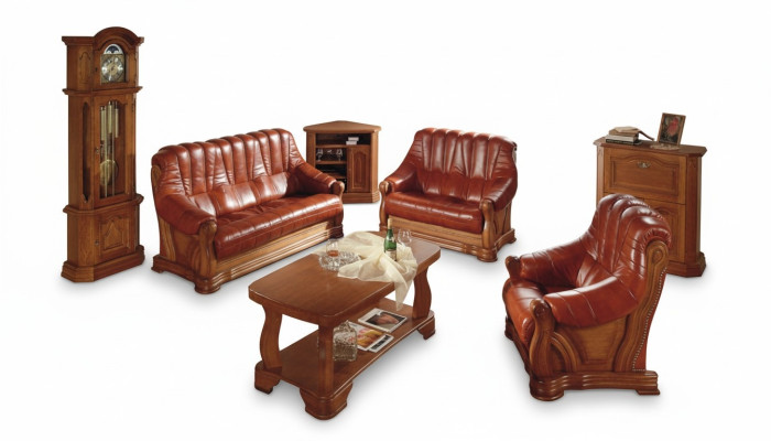 Klassieke tweezitsbank bank sofa's gestoffeerde bank 2-zits lederen bankstellen