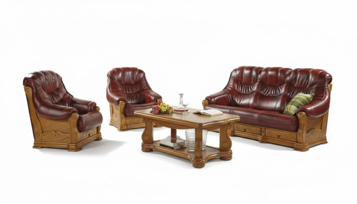 Bankstel 3+2+1 Zitter Klassieke woonlandschap Bankstellen Banken Bekleding